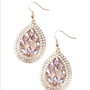 Encased Elegance Gold Earrings